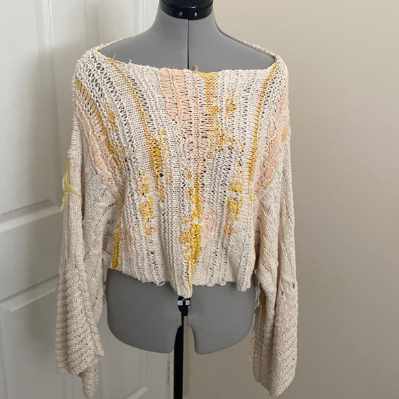 Free People Sweaters - Free People Deconstructed Cropped Knit